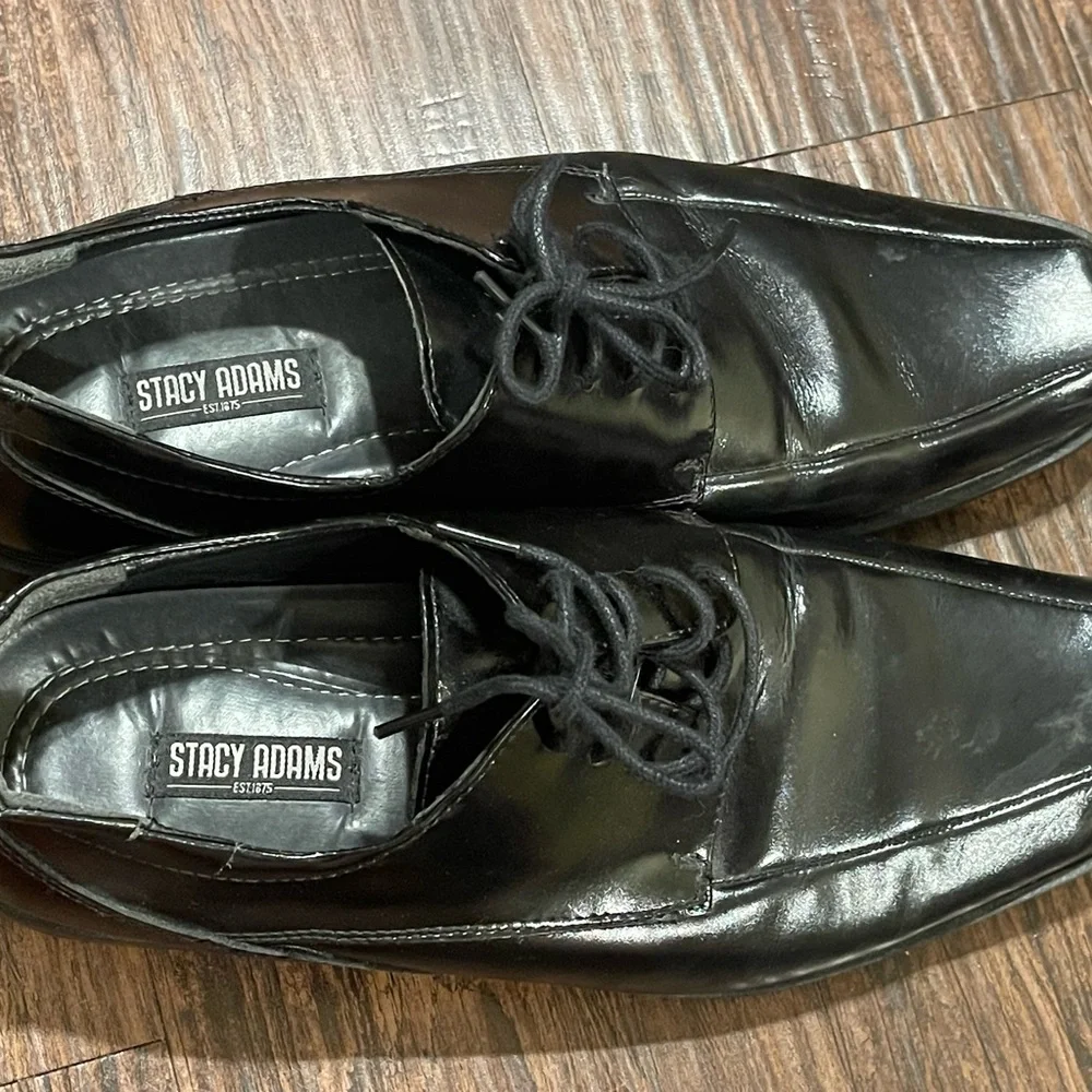 Stacy Adams Canton Oxford Dress Shoes Leather‎  Loafers Black—Men’s 9M